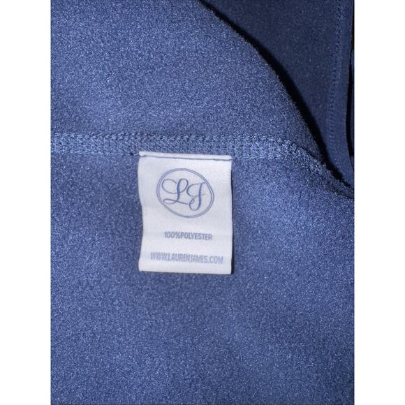Lauren James Navy Blue Fleece The Blakely Vest Size L - Picture 12 of 12